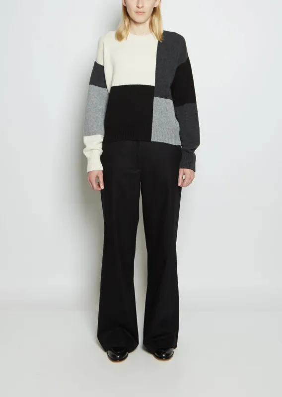 Wool and Cashmere Modernist Crew Neck sold by La Garconne