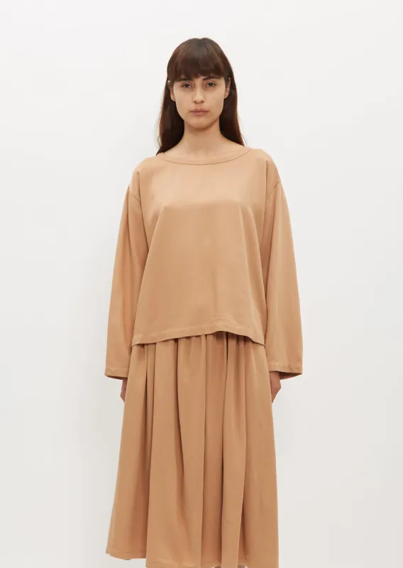 Lui Tencel Long Sleeve Top sold by La Garconne