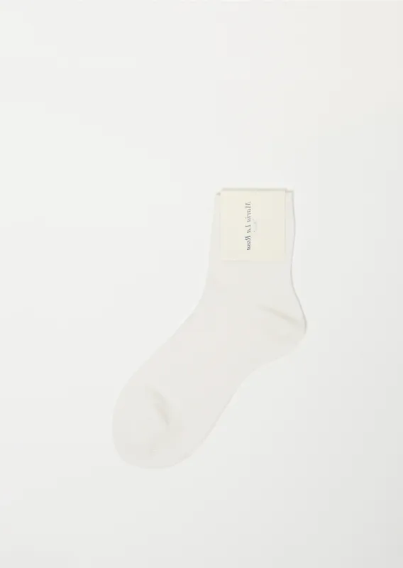 One Ankle Socks — Ecru sold by La Garconne