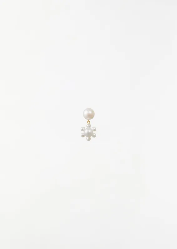 Petite Deux Jeanne Earring, Single sold by La Garconne