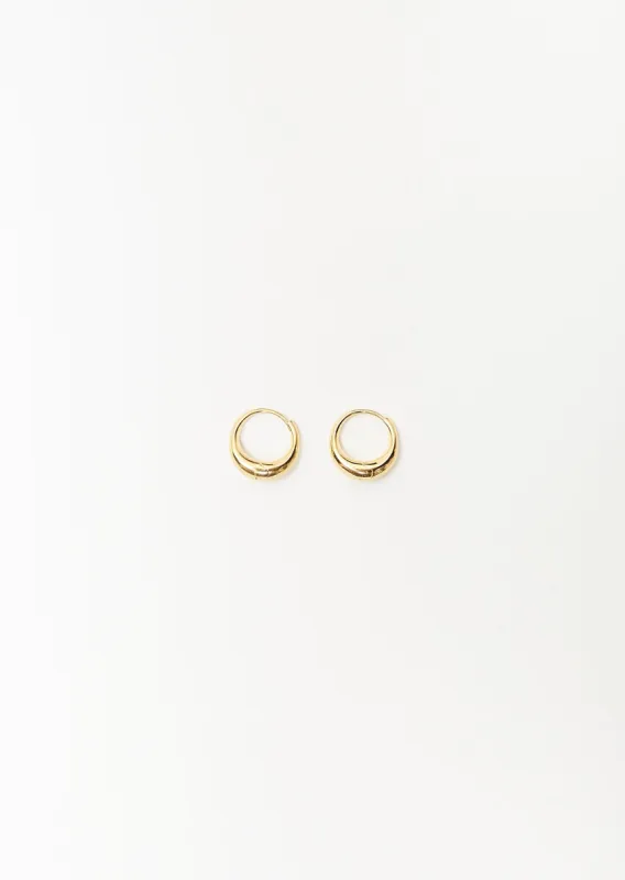 Gold Small Sigrid Hoops sold by La Garconne