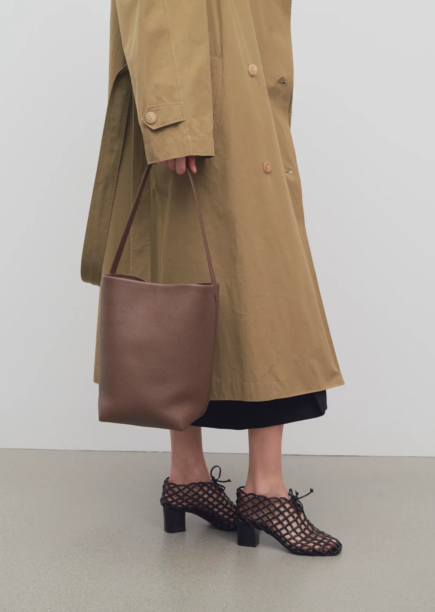 Medium N/S Park Tote — Dark Olive sold by La Garconne product image thumbnail 3