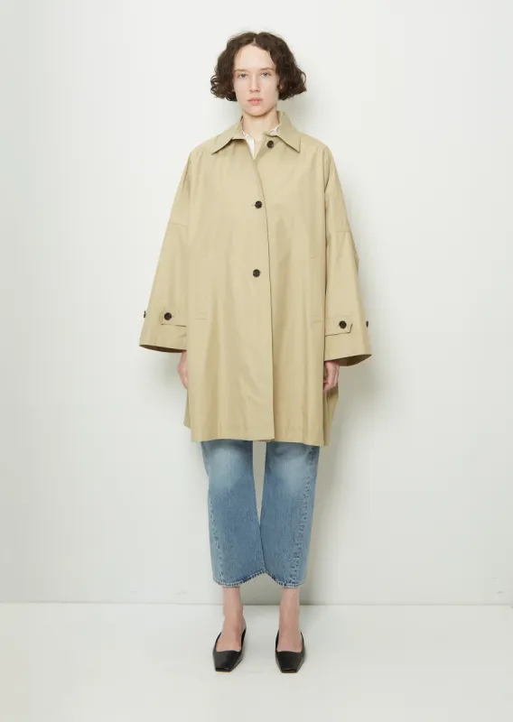 Gabardine Car Coat sold by La Garconne