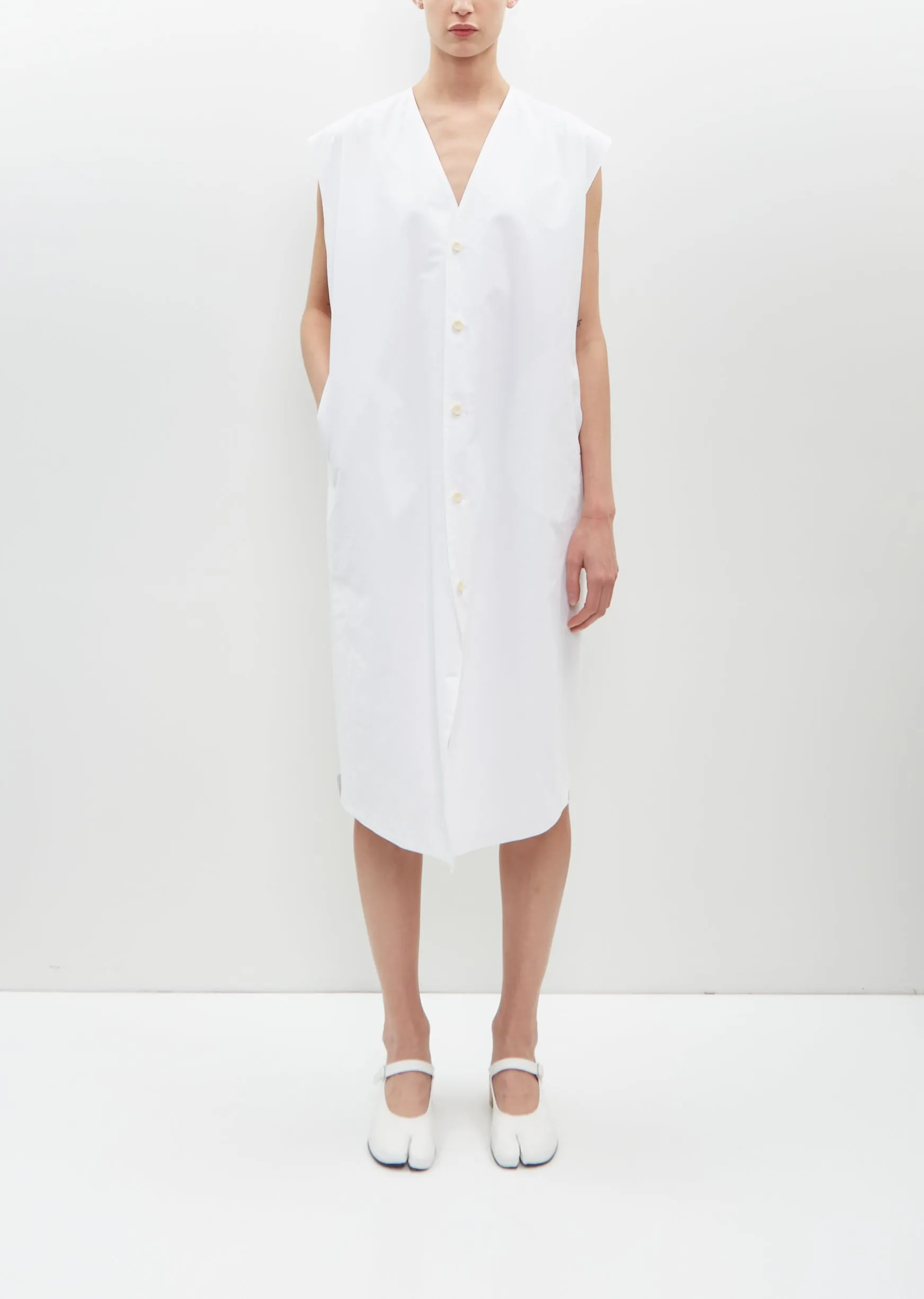 Fu-Geta Tabi Mary Jane Nappa Ness — White sold by La Garconne product image thumbnail 5