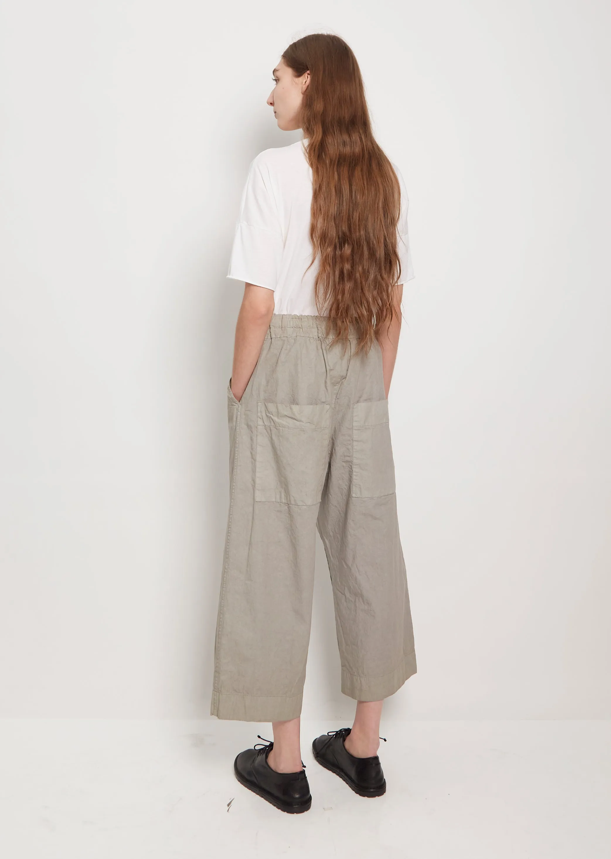 Cotton Canvas Wide & Short Trousers sold by La Garconne product image thumbnail 3