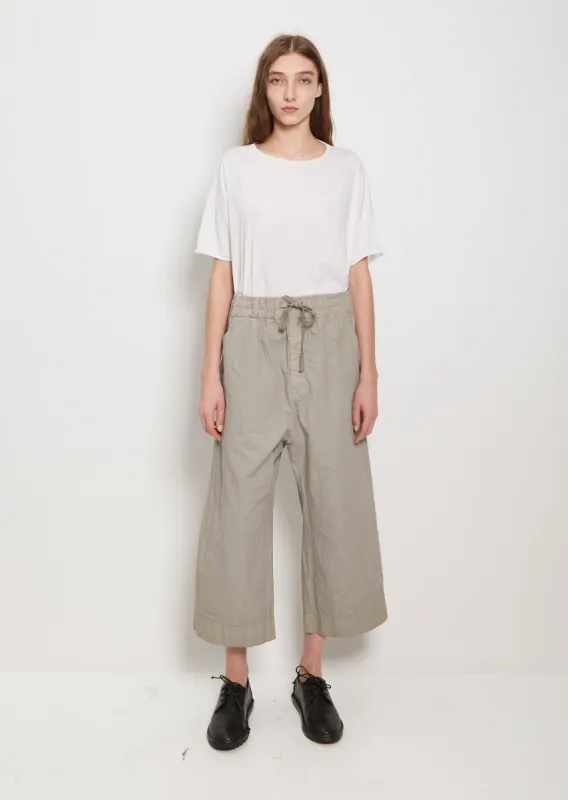 Cotton Canvas Wide & Short Trousers sold by La Garconne