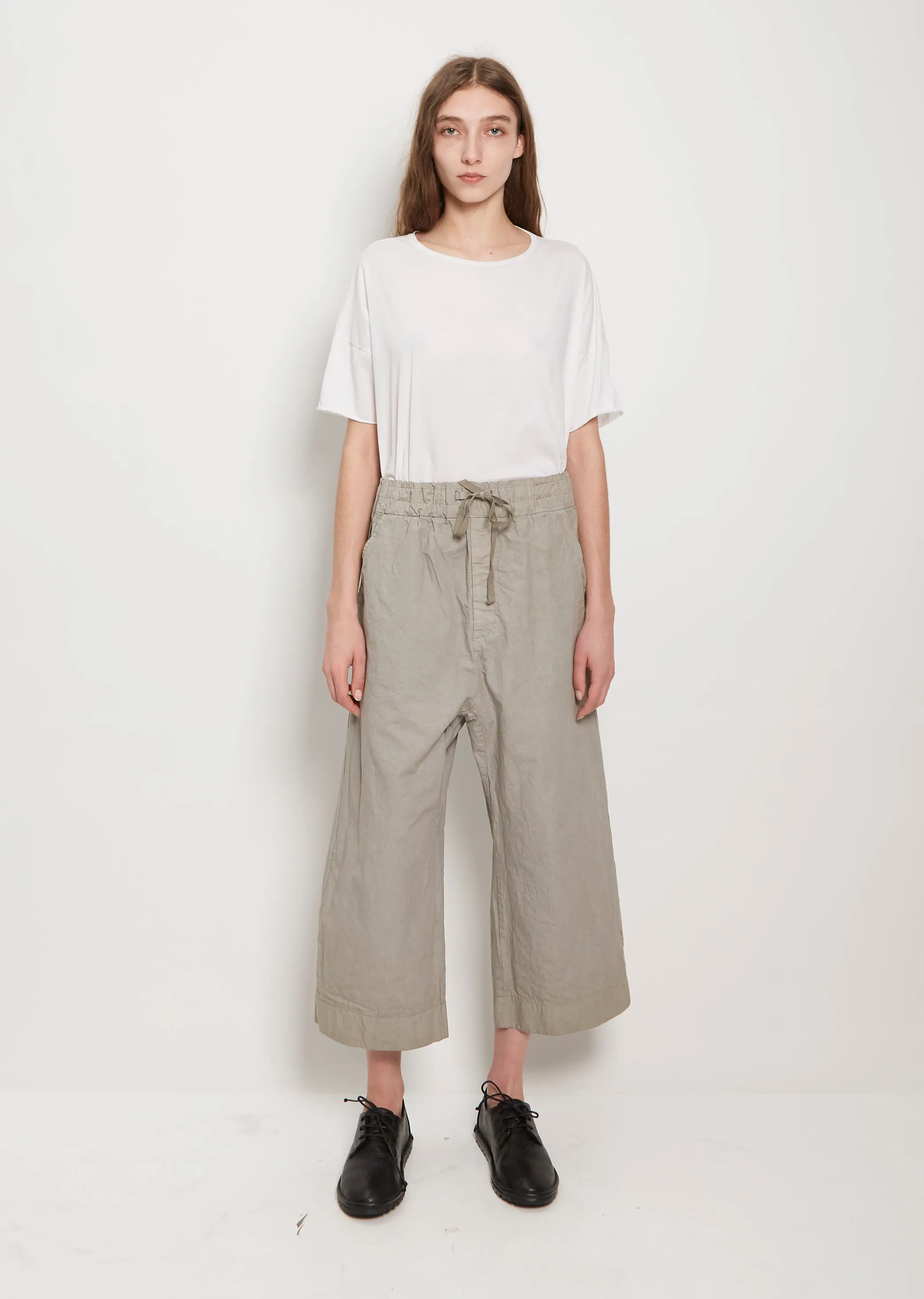 Cotton Canvas Wide & Short Trousers sold by La Garconne