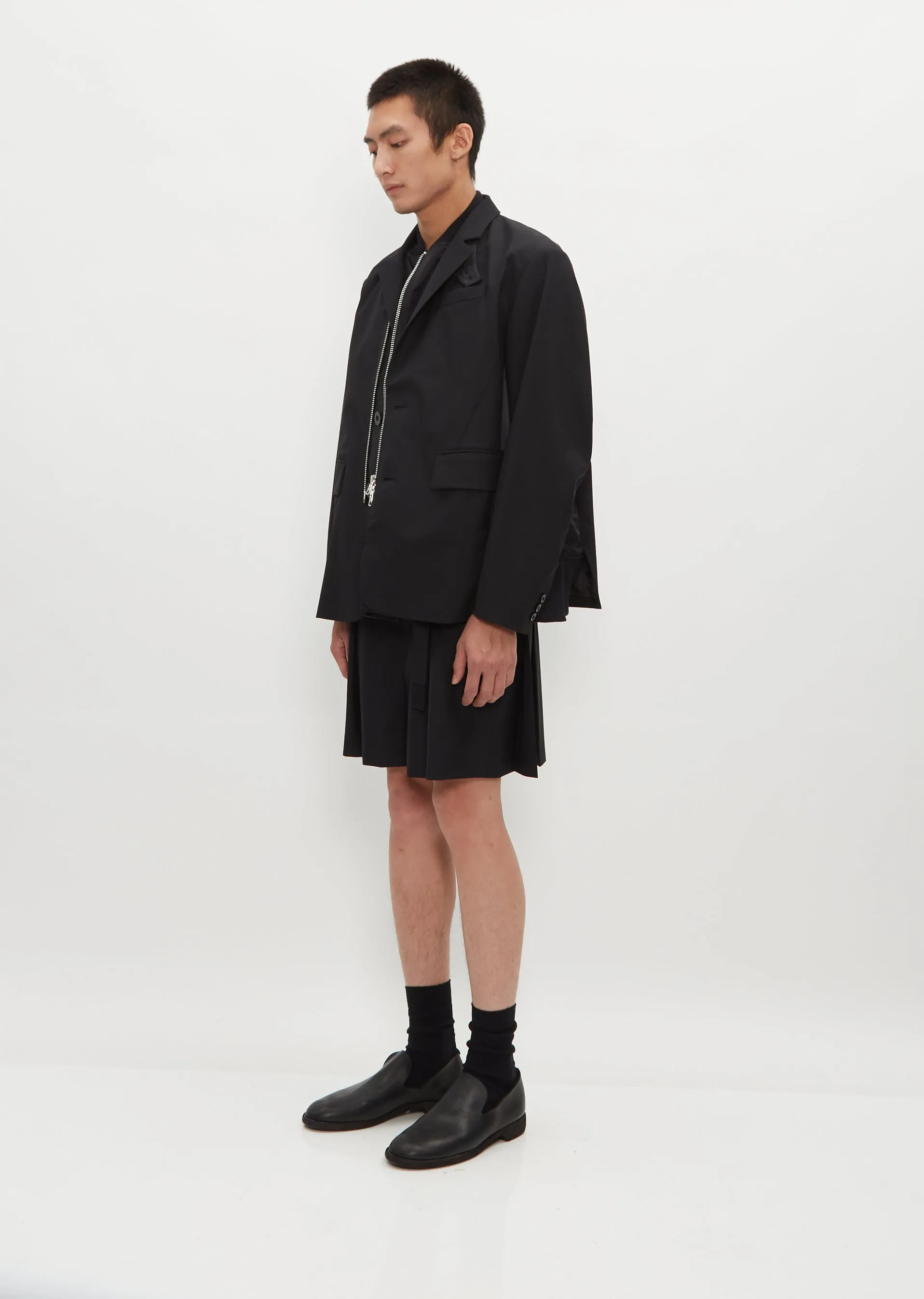 Suiting x Nylon Twill Jacket sold by La Garconne product image thumbnail 5