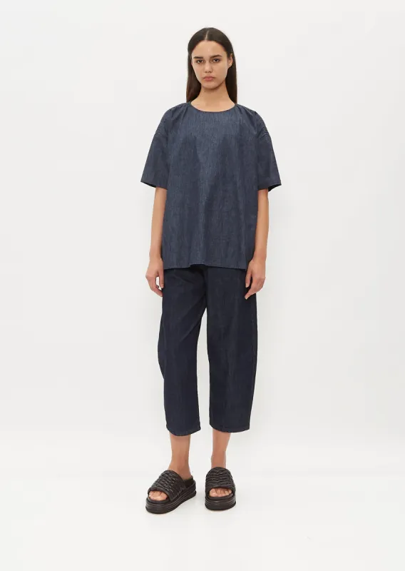 Drop Shoulder Cotton Top sold by La Garconne