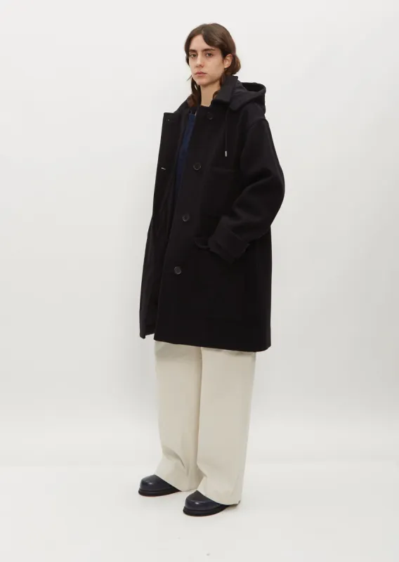 Hooded Wool Coat sold by La Garconne