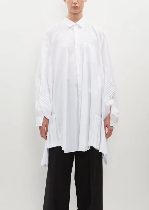 Poly Pleated Blouse sold by La Garconne