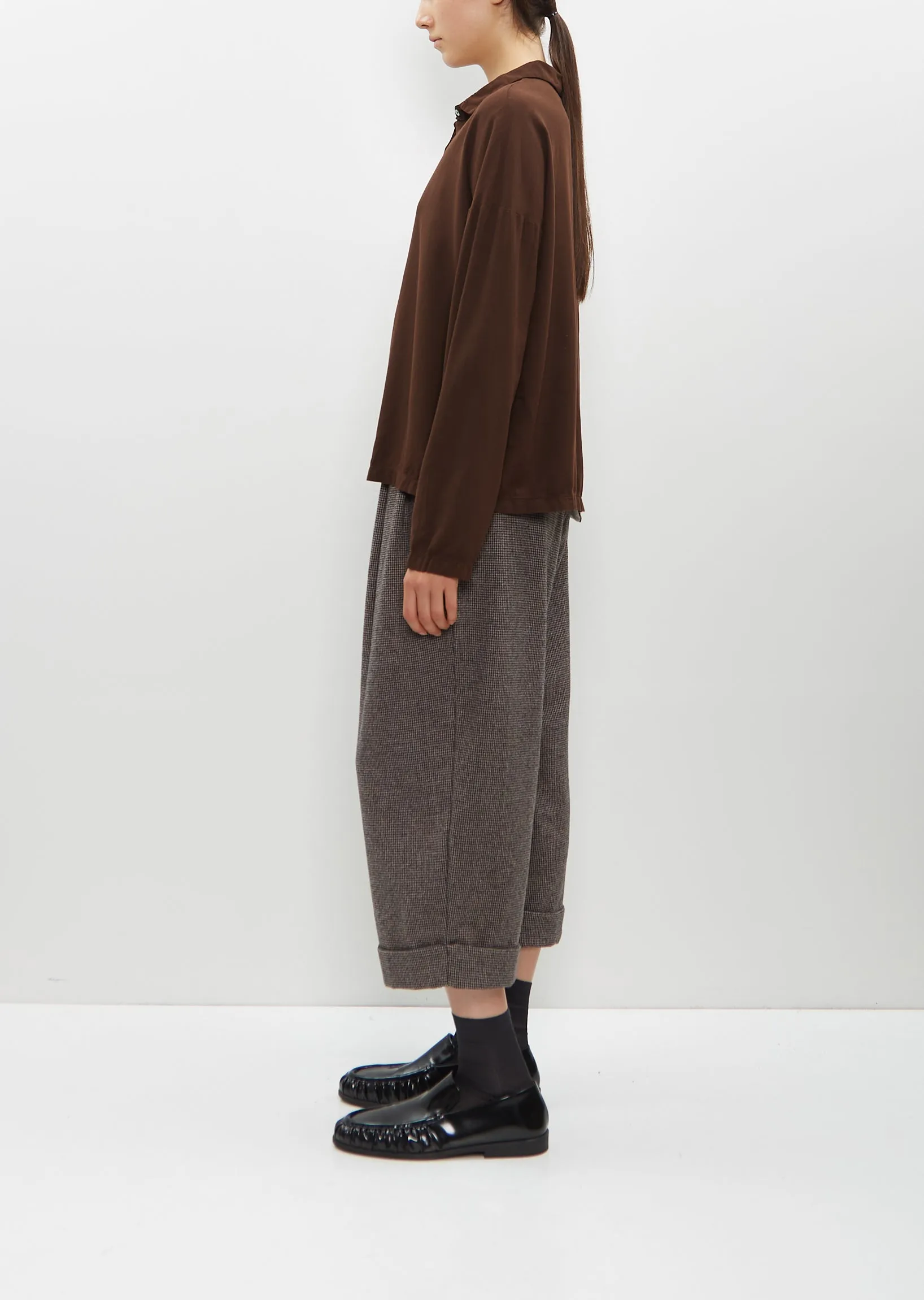 Short Collar Shirt TVC — Coffee sold by La Garconne product image thumbnail 2