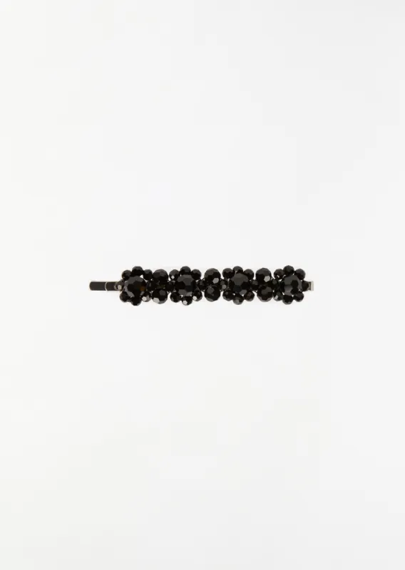 Flower Hair Clip — Jet sold by La Garconne