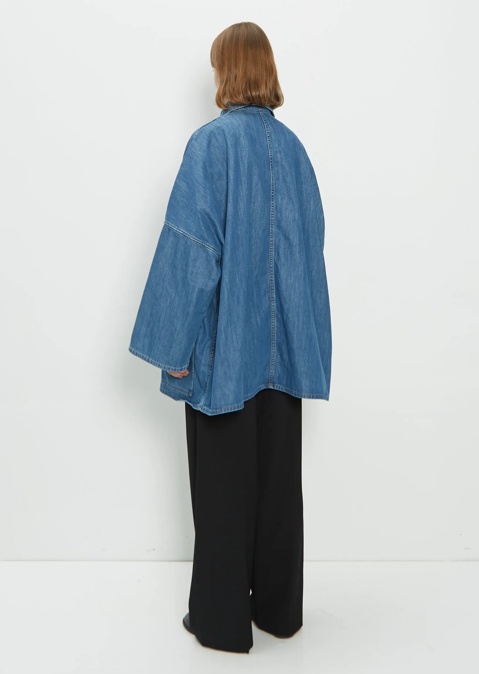 Denim Overshirt Jacket sold by La Garconne product image thumbnail 3