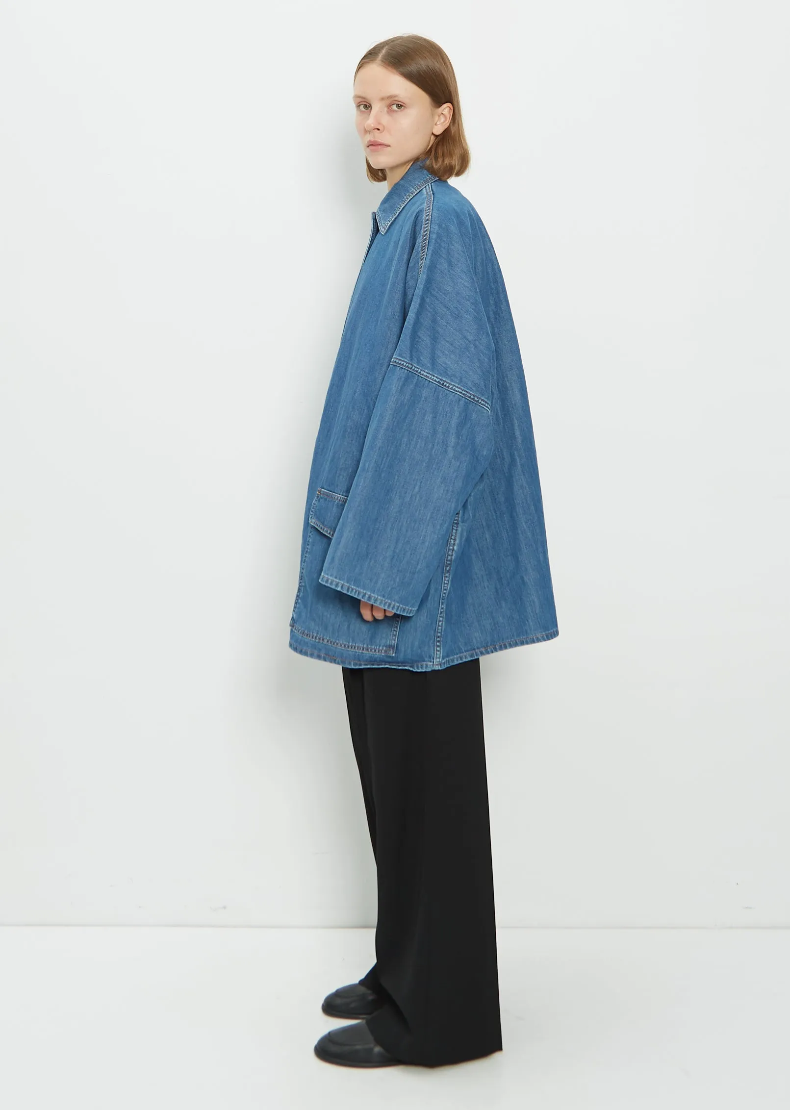 Denim Overshirt Jacket sold by La Garconne product image thumbnail 2