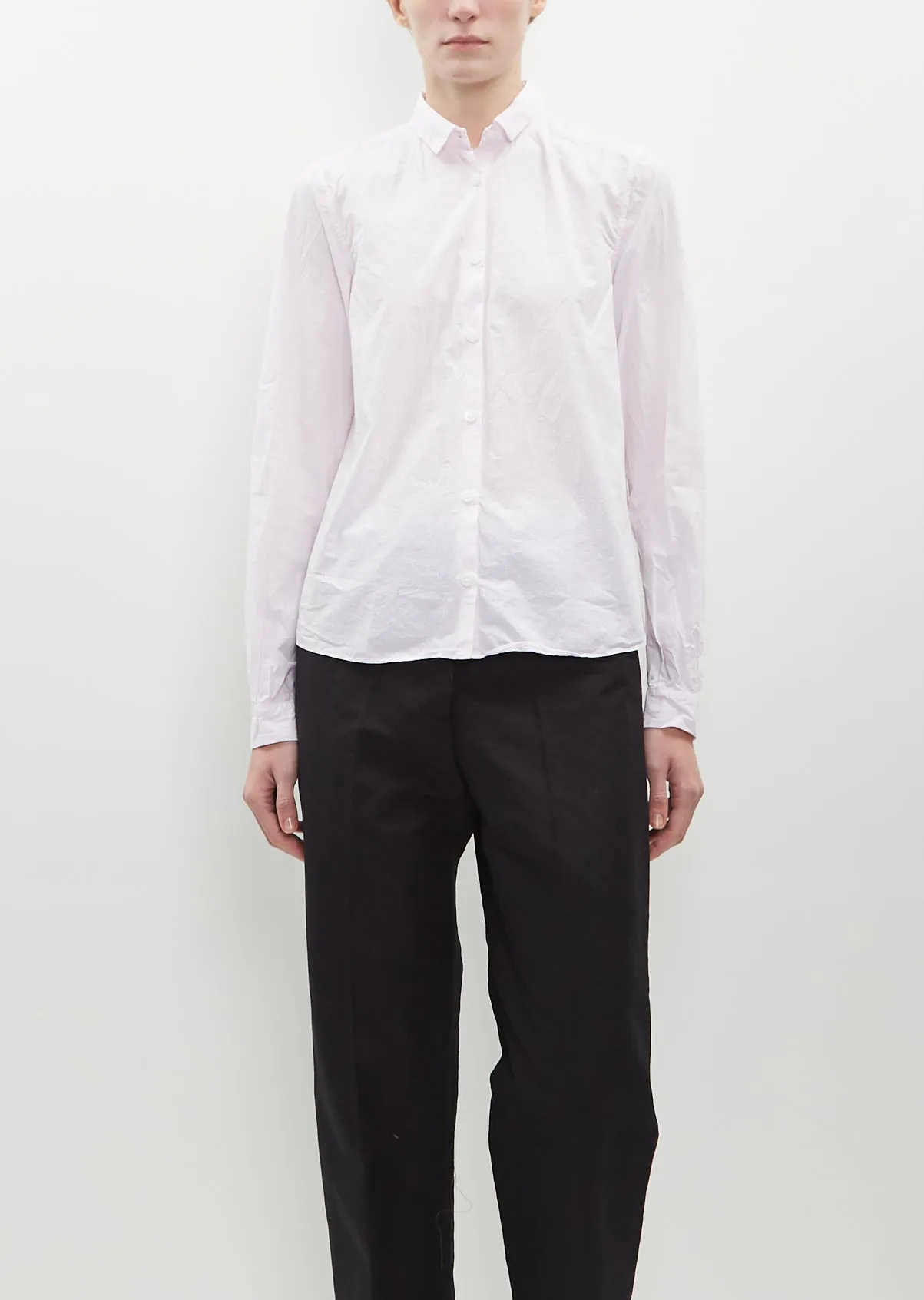 Tyrol Cotton Shirt — Pink sold by La Garconne
