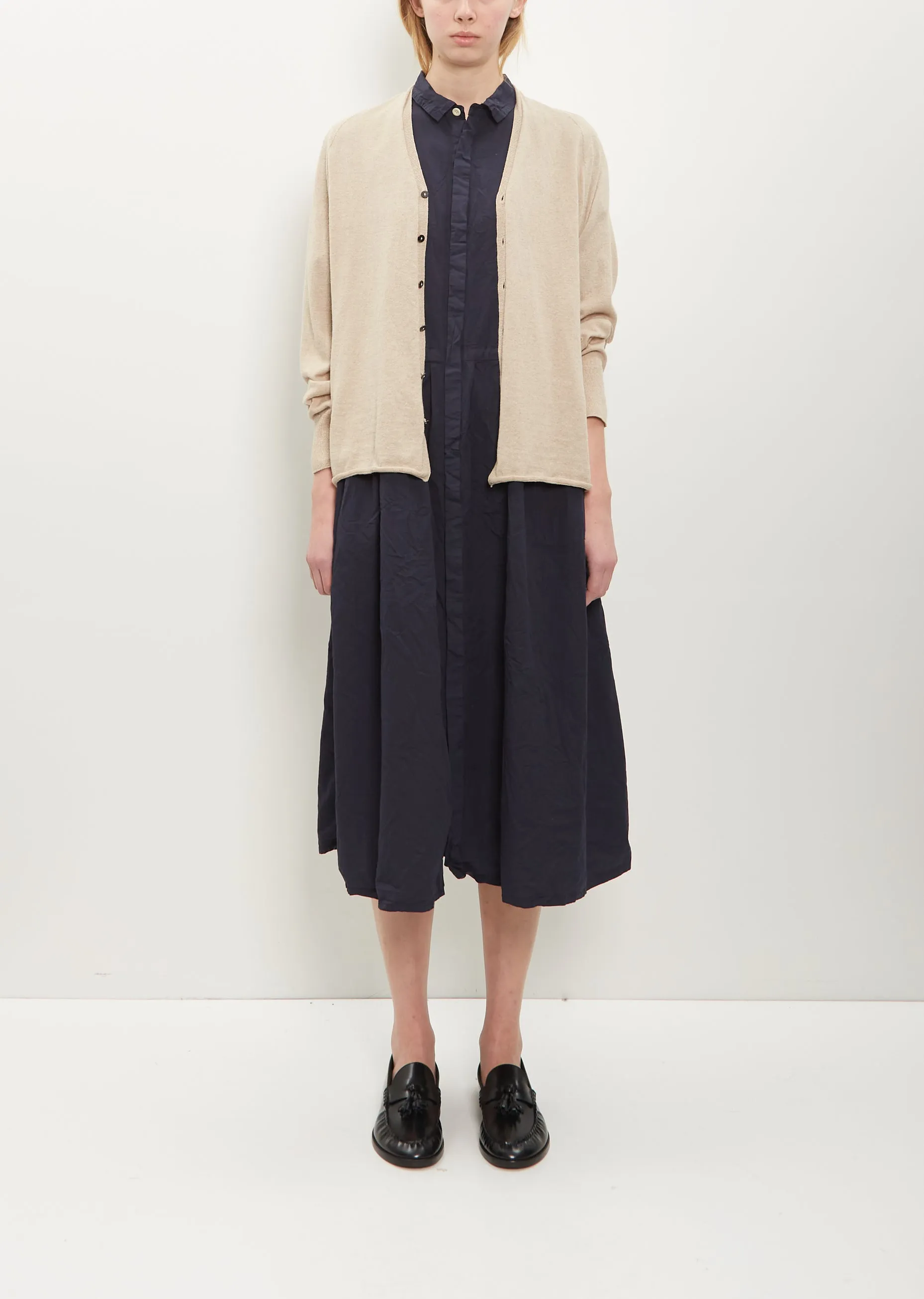 Cotton Linen Cardigan — Beige sold by La Garconne product image thumbnail 2