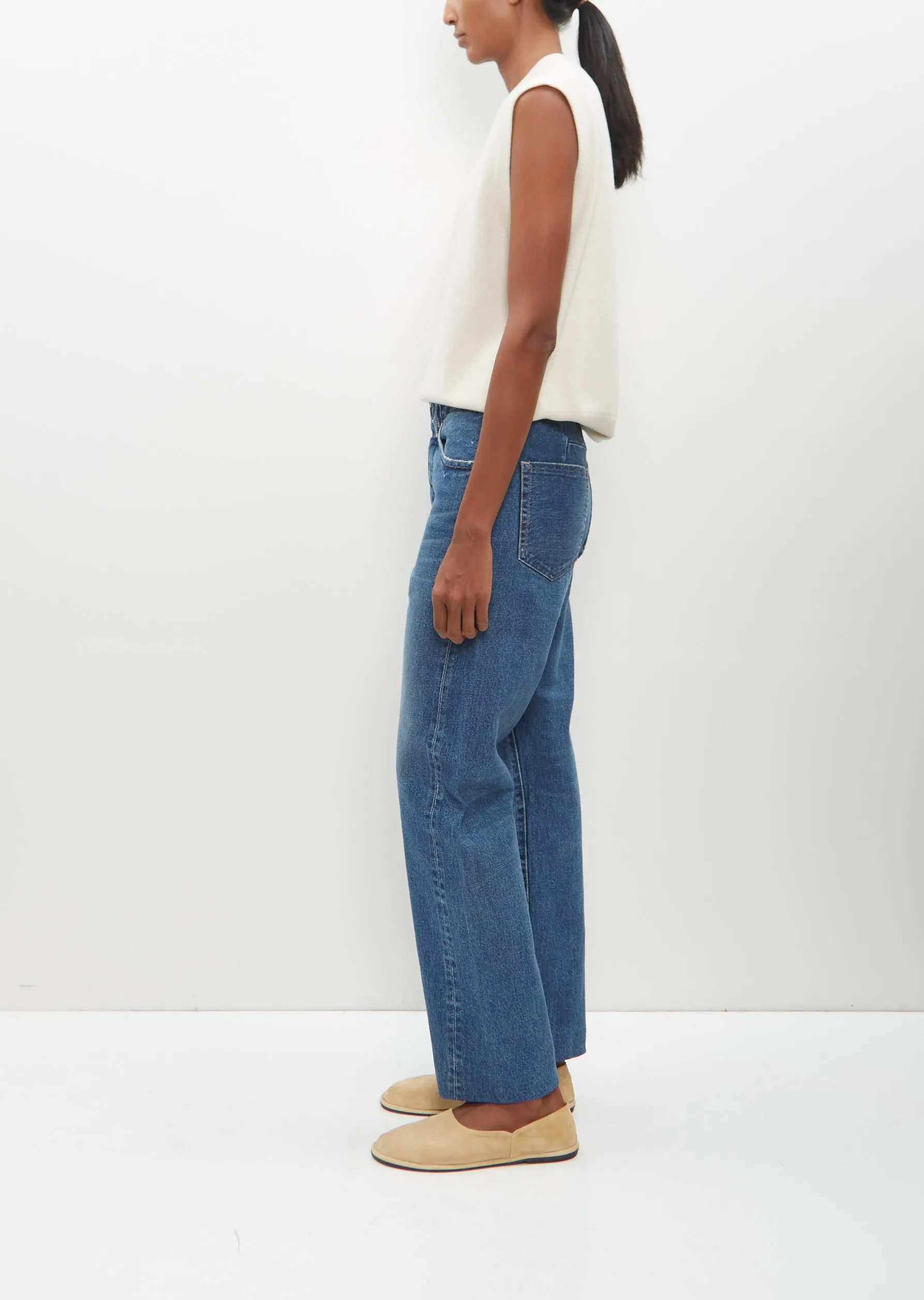 New Straight Jean Trousers — Vintage Blue sold by La Garconne product image thumbnail 2