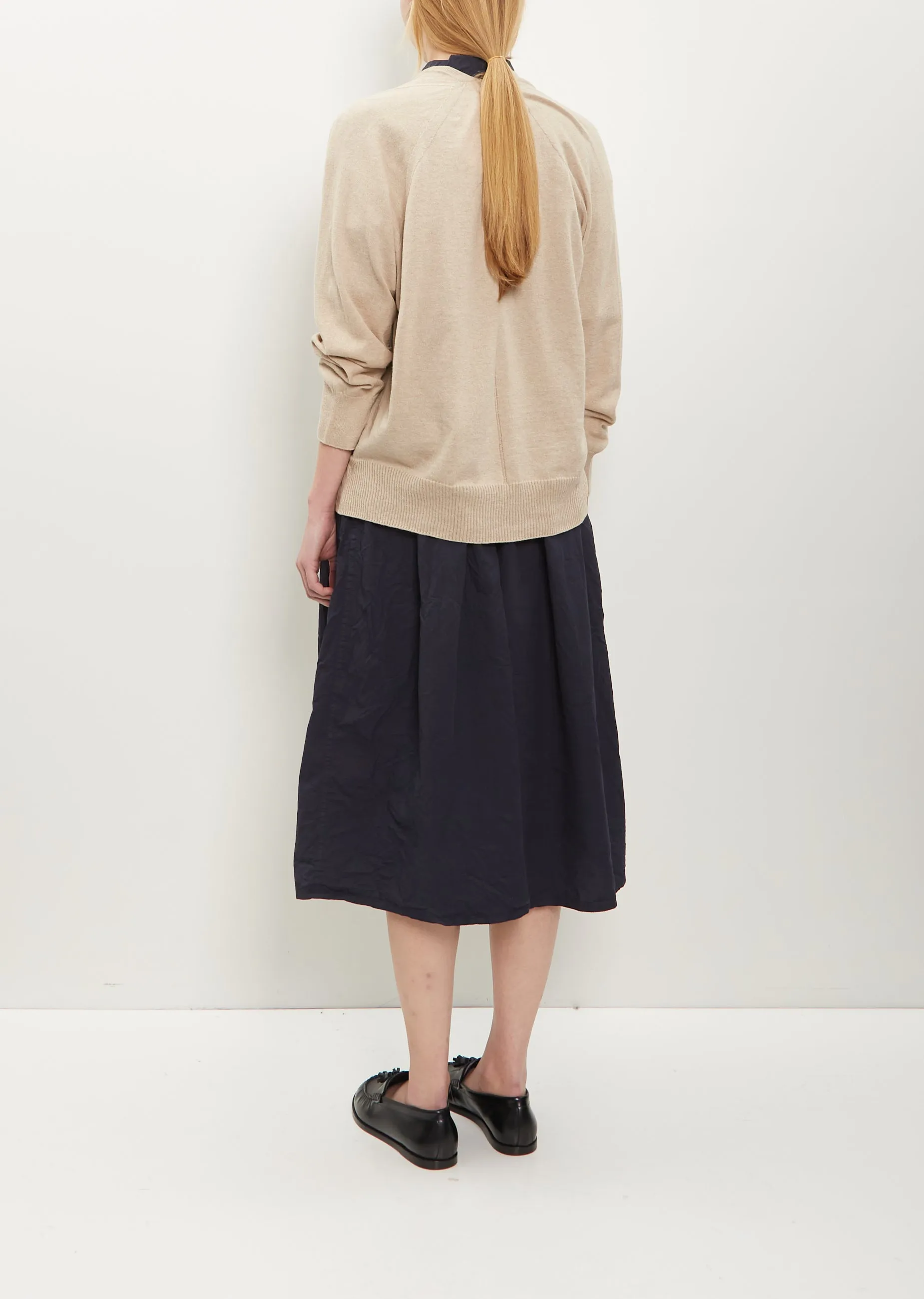 Cotton Linen Cardigan — Beige sold by La Garconne product image thumbnail 4