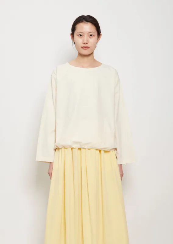 Lui Organic Cotton Longsleeve Top — Natural sold by La Garconne