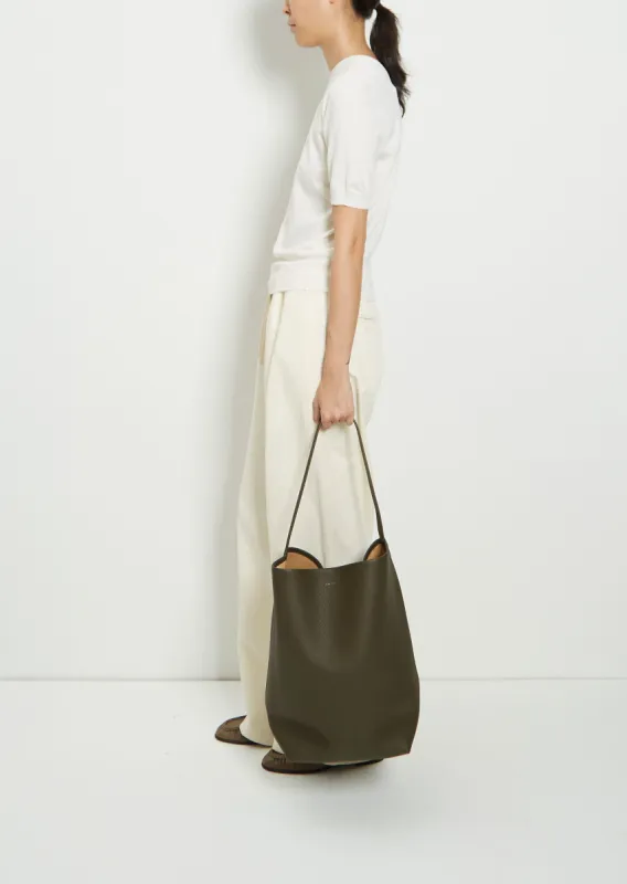 Large N/S Park Tote — Olive sold by La Garconne