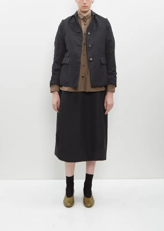 Giulia Jacket — Charcoal sold by La Garconne