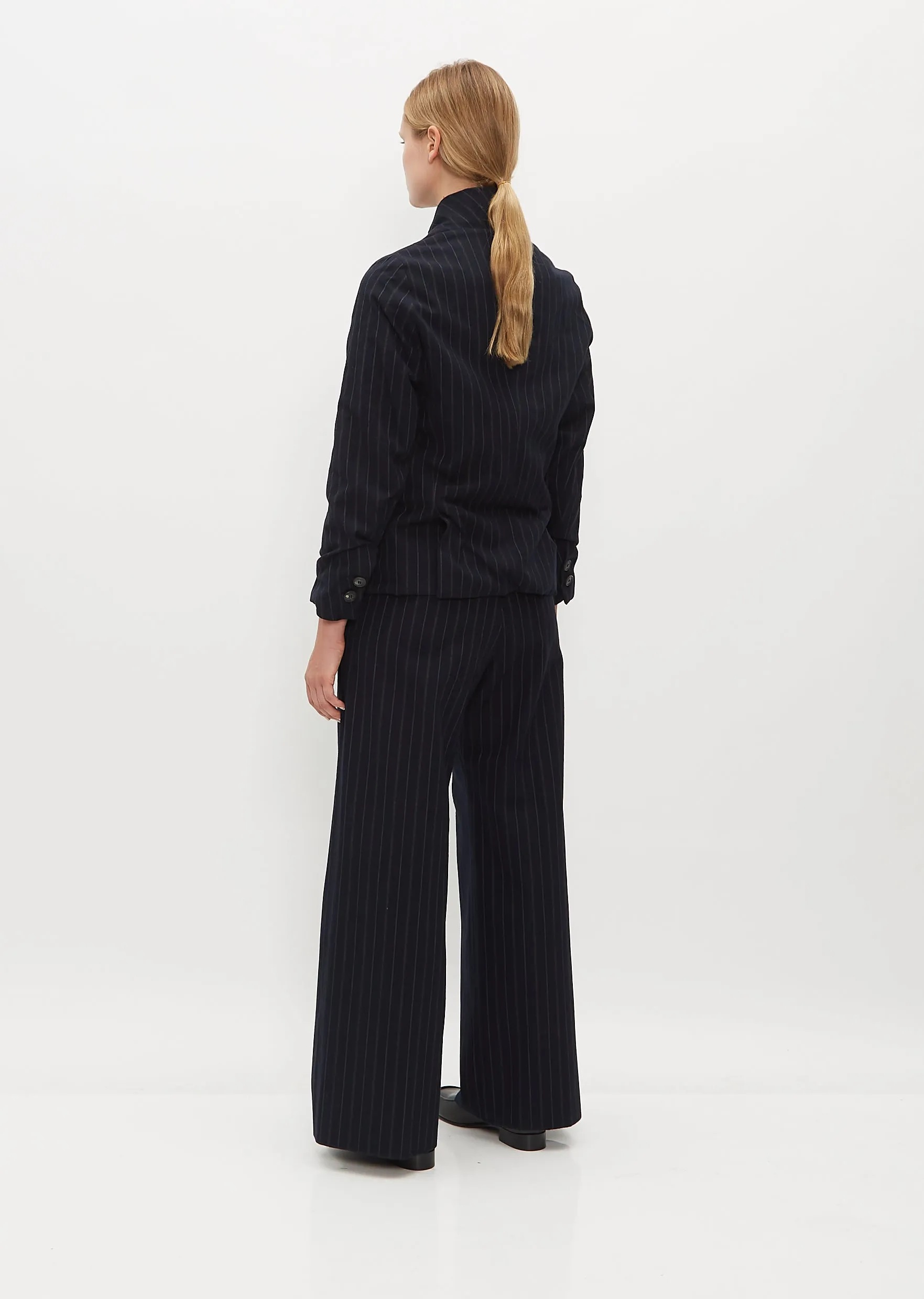 Tyrol Wool Jacket — Navy Stripe sold by La Garconne product image thumbnail 3