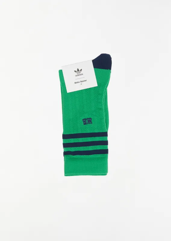 WB Socks — Vivid Green / Collegiate Navy sold by La Garconne