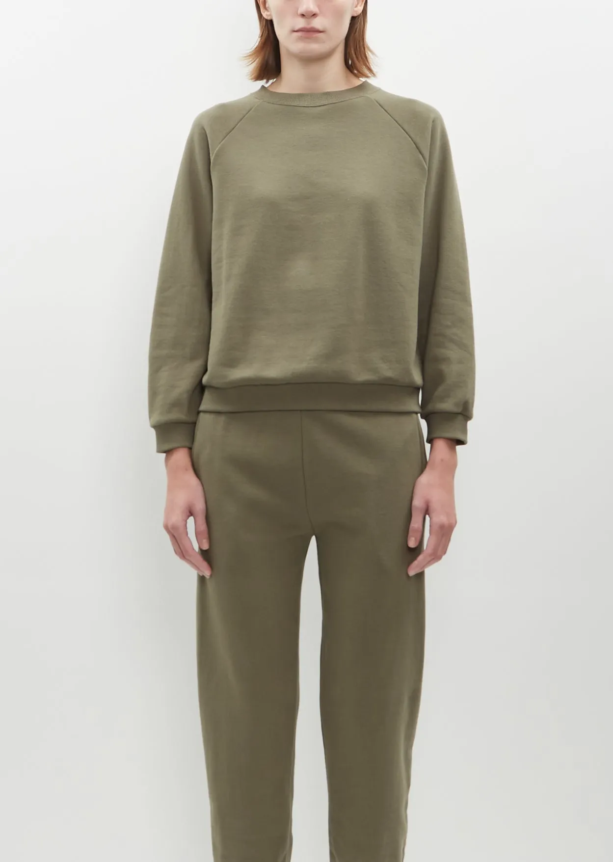 Studio Sweatshirt — Faded Green sold by La Garconne