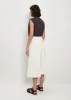 Linen & Cotton Field Skirt — Off White sold by La Garconne