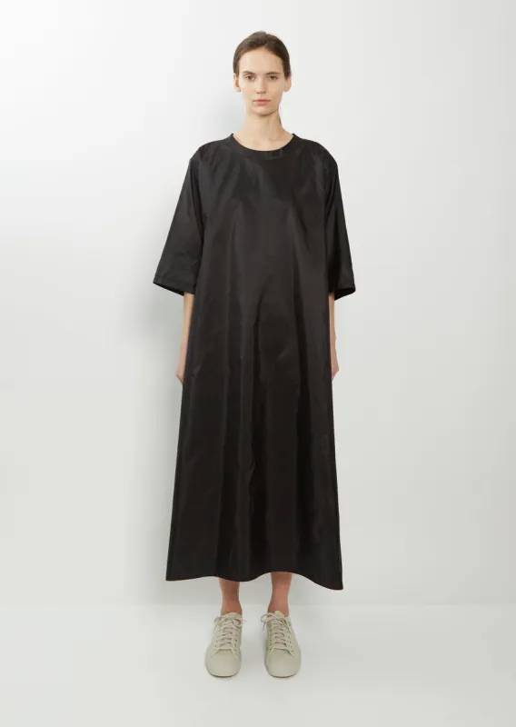 Darby Silk Taffeta Dress — Black sold by La Garconne