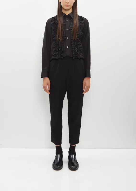 Straight Wool Pants sold by La Garconne