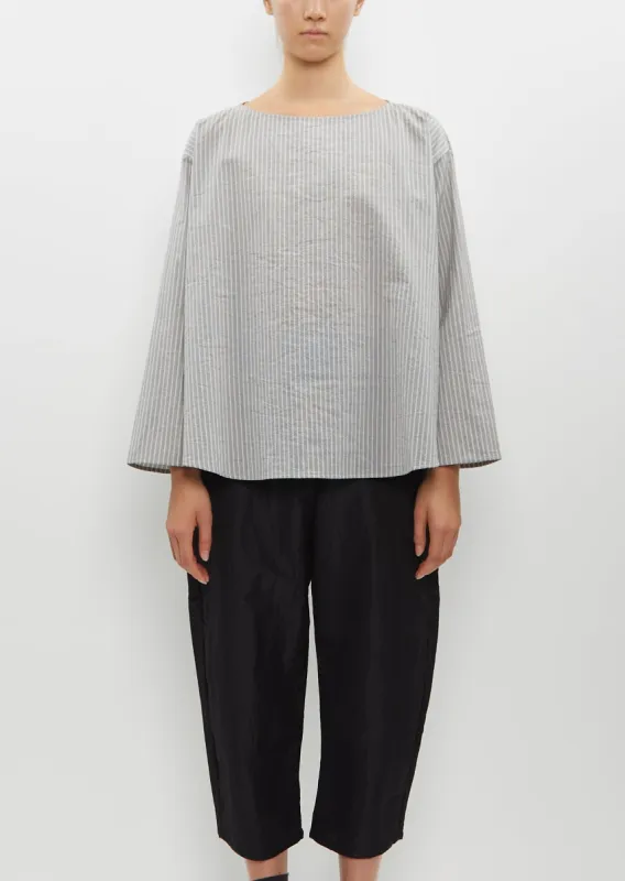 Cotton and Silk Striped Shirt sold by La Garconne