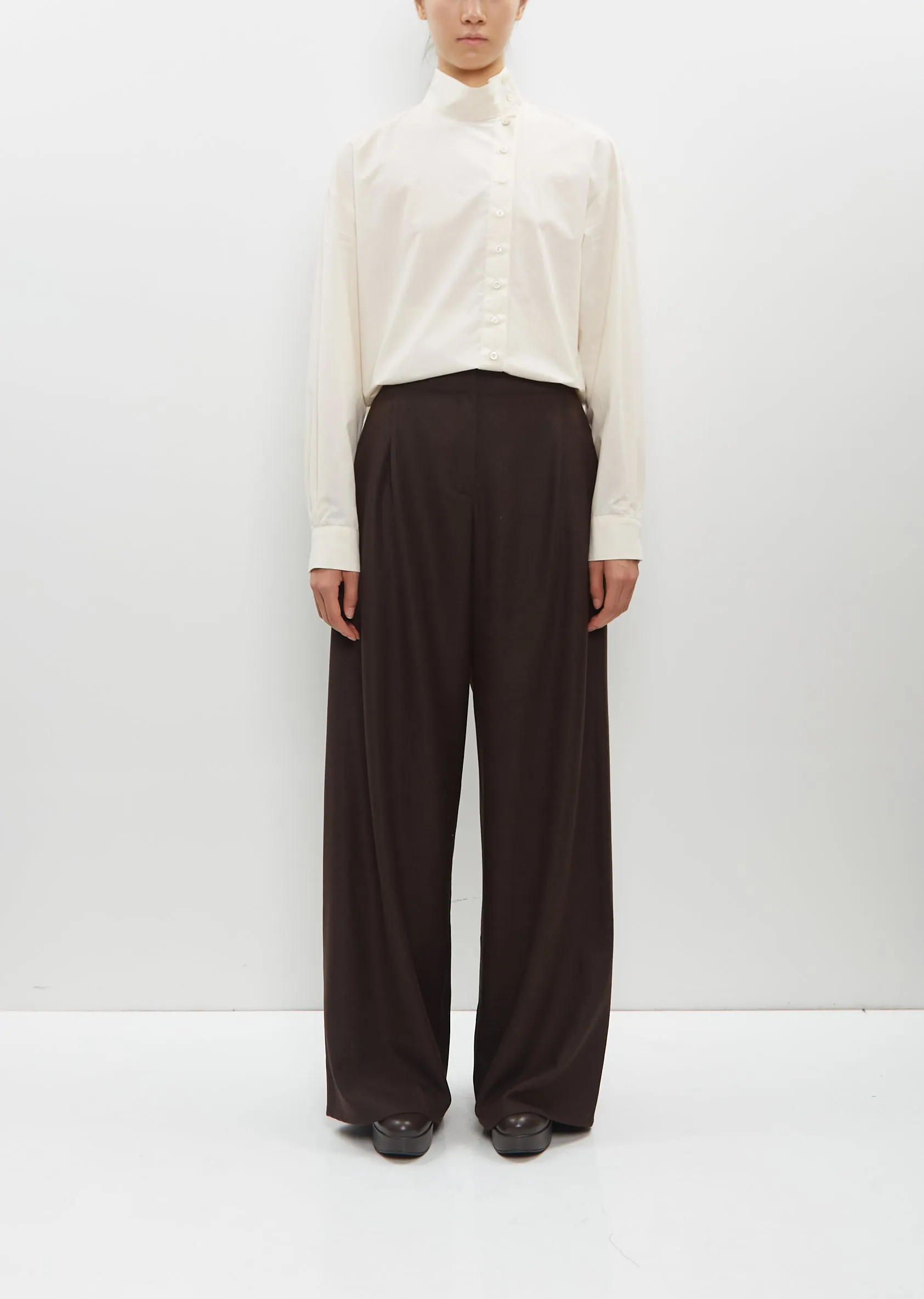 Full Pants — Brown sold by La Garconne