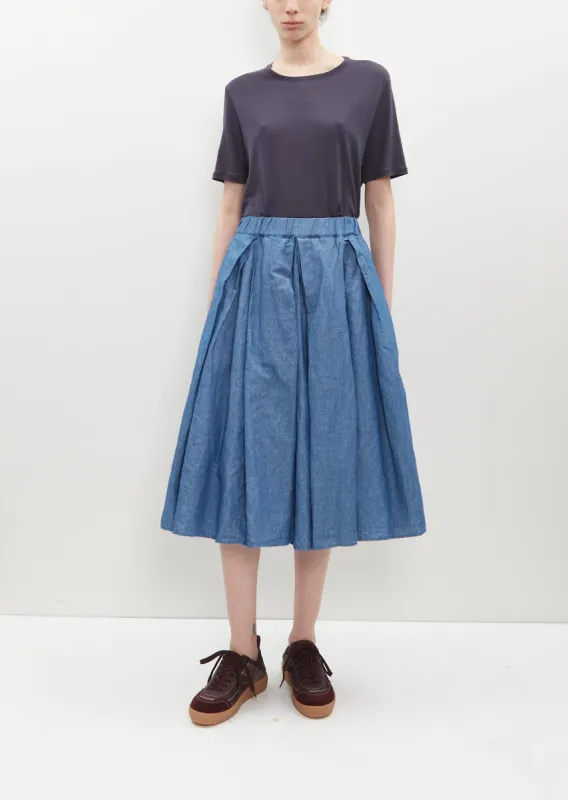 Denim Full Skirt sold by La Garconne