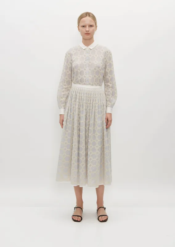 Hahaha Silk and Cotton Skirt sold by La Garconne