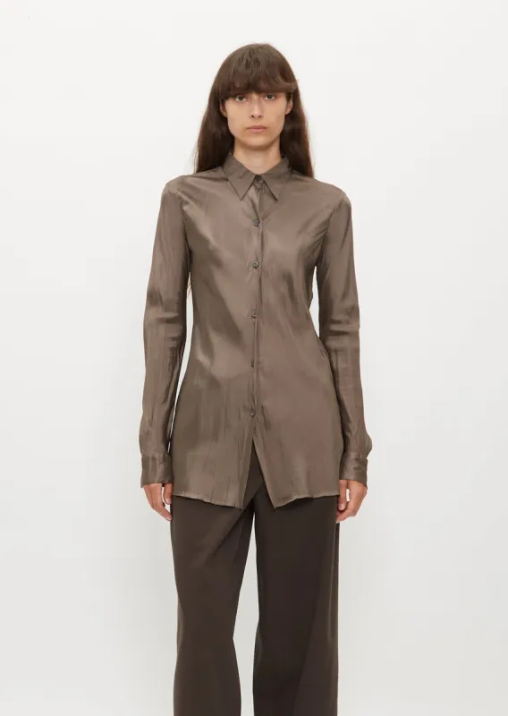 Calim Shirt — Grey sold by La Garconne