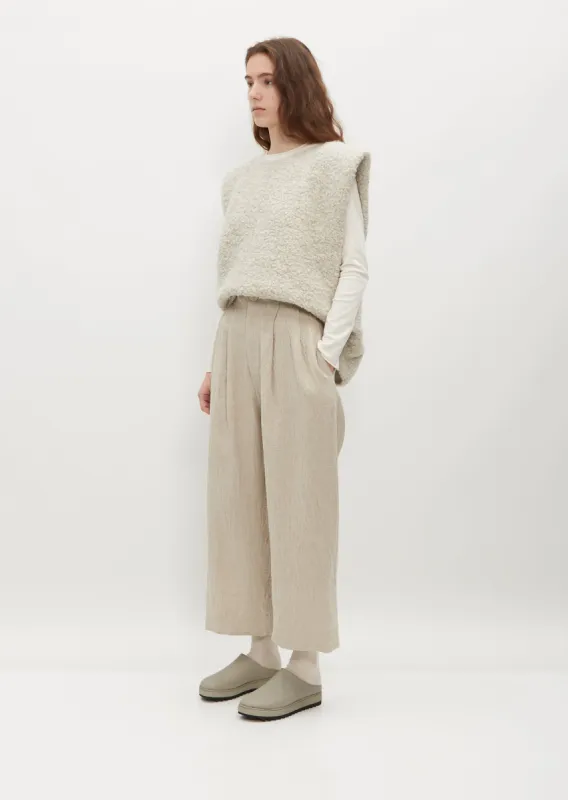 Como Linen Wool Trouser sold by La Garconne