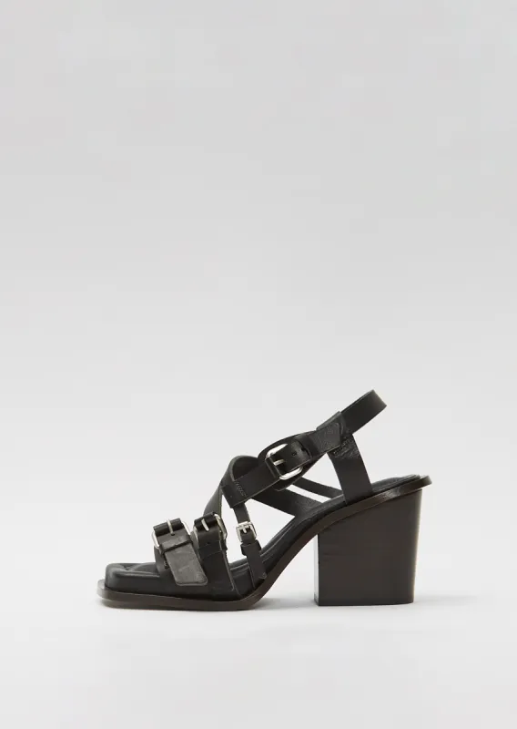 Heeled Sandals with Buckled Straps sold by La Garconne