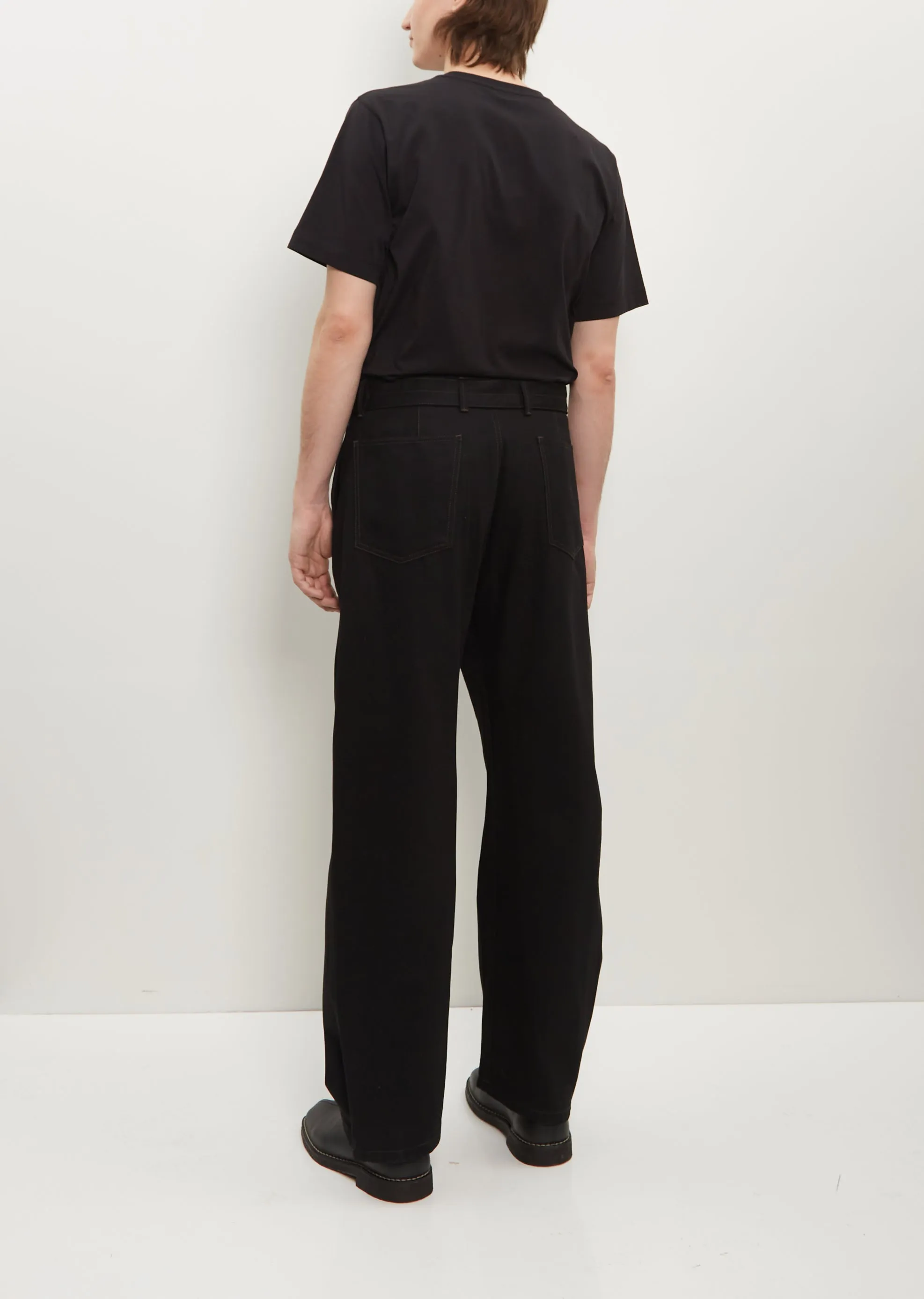 Twisted Belted Pants — Black sold by La Garconne product image thumbnail 3