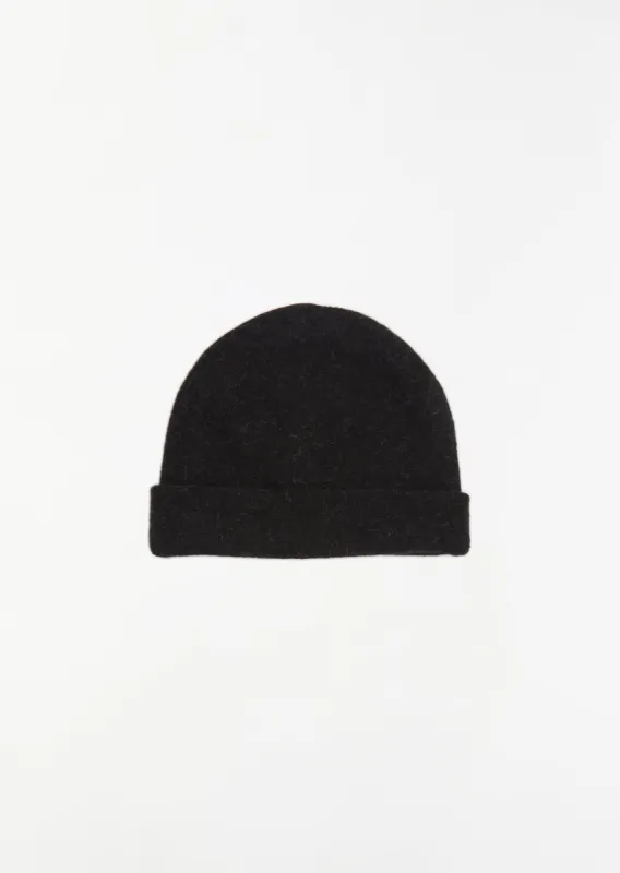 Soft Beanie — Black Melange made by Lauren Manoogian