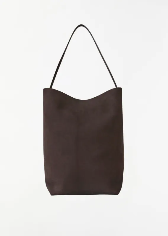Large N/S Park Tote — Wood Brown made by The Row