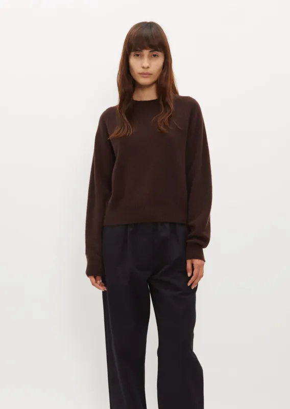 Short Classic Crew Neck Sweater sold by La Garconne