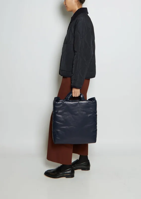 Medium Oil Pillow Bag — Midnight Blue made by La Garconne