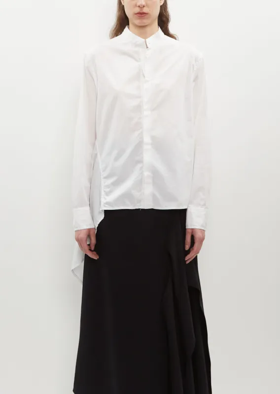 Asymmetric Flare Cotton Blouse sold by La Garconne