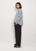 Cotton & Linen Fly Placket Swing Shirt sold by La Garconne