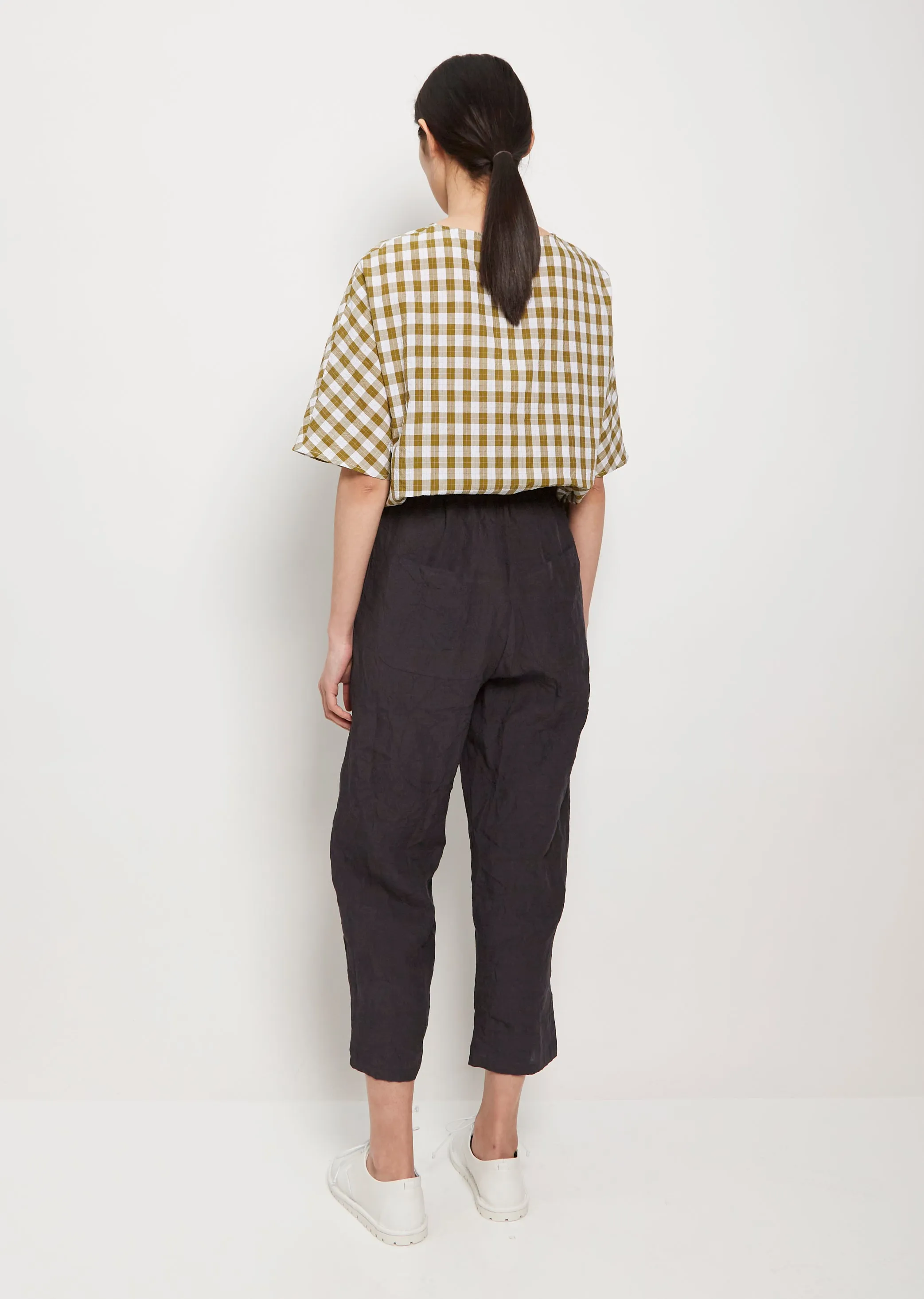 Tapered Linen Trousers — Iron sold by La Garconne product image thumbnail 3