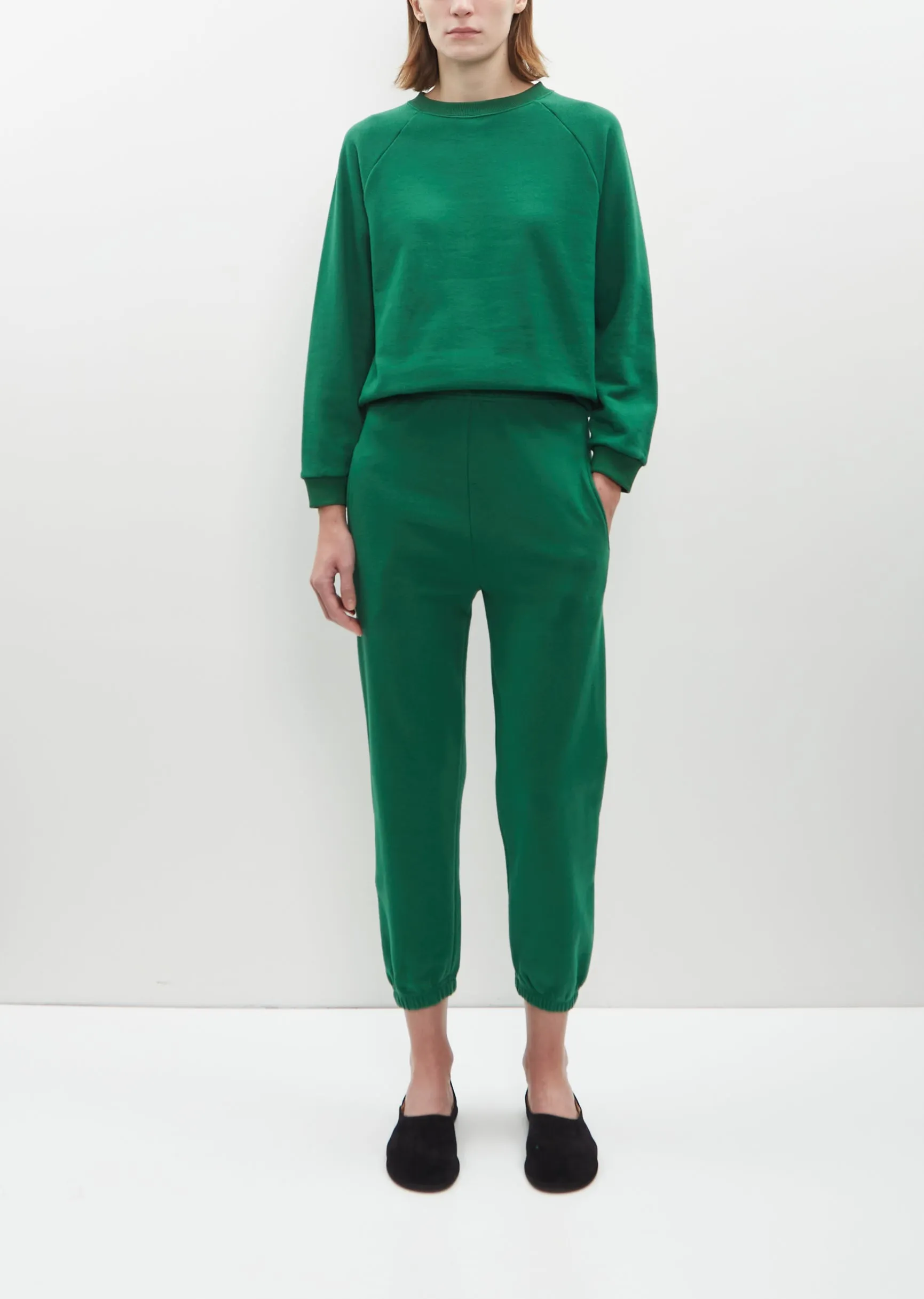 Studio Sweatpant — Collegiate Green sold by La Garconne