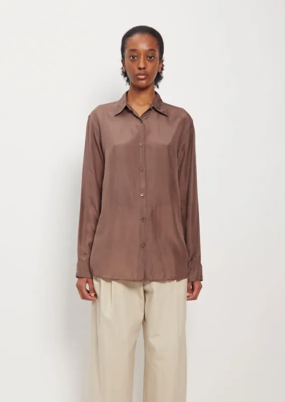 Clavelly Silk Shirt sold by La Garconne