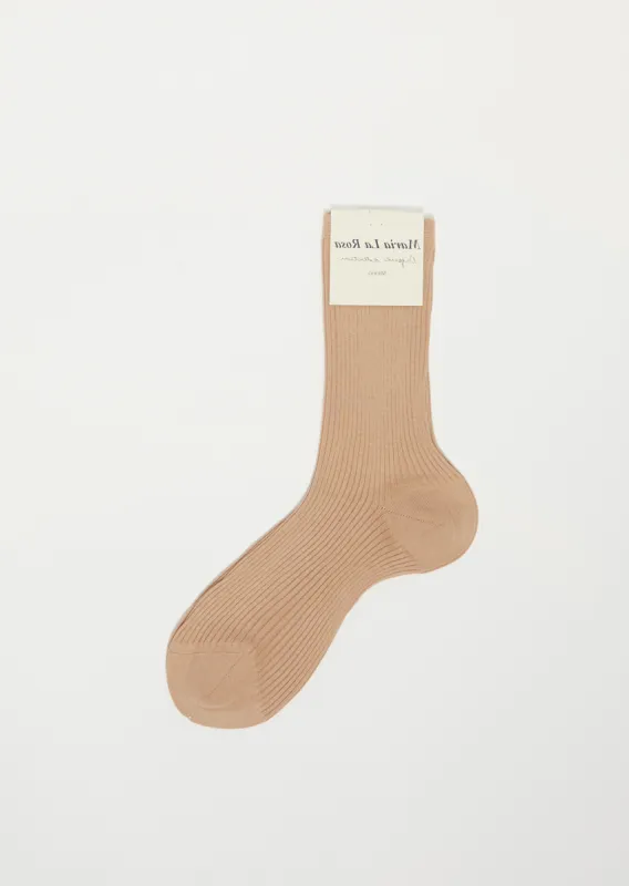 Organic Cotton Socks — Beige sold by La Garconne